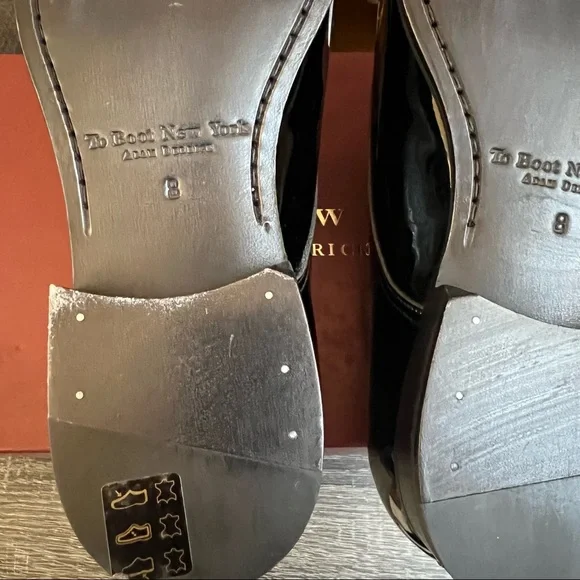 NIB! To Boot New York Aalborg Black Patent Leather Oxfords US8M Retail $395. - Picture 8 of 14